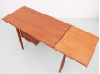 Mid century modern scandinavian desk in teak.