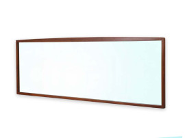 Grand miroir scandinave horizontal en palissandre de Rio