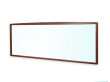 Grand miroir scandinave horizontal en palissandre de Rio