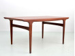 Table de repas scandinave 4/8 pers. en teck