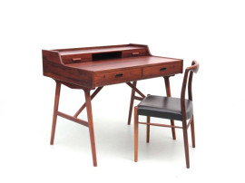 Mid-Century  modern scandinavian Rio rosewood desk by Arne Wahl Iversen