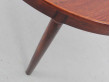 Table de repas scandinave ronde en palissandre de Rio 6/10 pers.