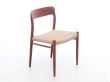 Mid-Century  modern scandinavian set of 6 teak dining chairs model 75 by Niels O. Møller