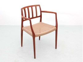 Mid-Century  modern scandinavian set of 4 teak armchairs model 66 by Niels O. Møller