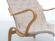 Mid-Century modern scandinavian pair of lounge chair Miranda by Bruno Mathsson