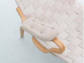 Mid-Century modern scandinavian pair of lounge chair Miranda by Bruno Mathsson