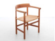 Mid century modern armchair  model Captain or PP62 by Hans Wegner for PP Møbler