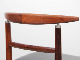 Mid-Century  modern scandinavian set of 4  chairs in rosewood model 465  by Helge Sibast