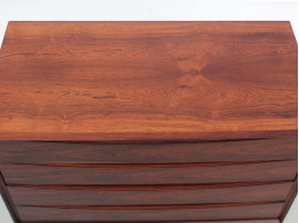 Mid century modern scandinavian chest of drawers in rosewood by Arne Vodder