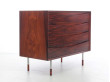 Mid century modern scandinavian chest of drawers in rosewood by Arne Vodder