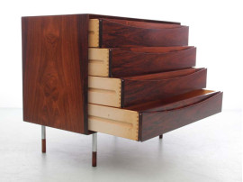 Mid century modern scandinavian chest of drawers in rosewood by Arne Vodder