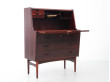 Mid-Century Modern scandinavian secretary in rosewood by Arne Wahl Iversen.