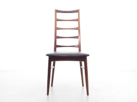 Mid-Century  modern scandinavian set of 4 teak chairs model Lis  by Niels Koefoed