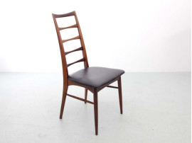 Mid-Century  modern scandinavian set of 4 teak chairs model Lis  by Niels Koefoed