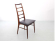 Mid-Century  modern scandinavian set of 4 teak chairs model Lis  by Niels Koefoed