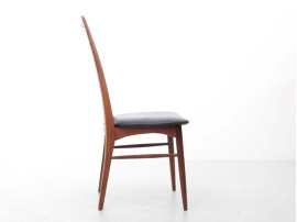 Mid-Century  modern scandinavian set of 4 teak chairs model Lis  by Niels Koefoed