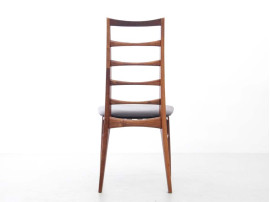 Mid-Century  modern scandinavian set of 4 teak chairs model Lis  by Niels Koefoed