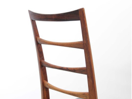 Mid-Century  modern scandinavian set of 4 teak chairs model Lis  by Niels Koefoed