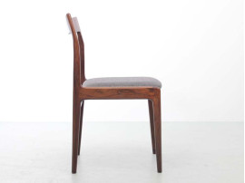 Mid-Century  modern scandinavian  set of 6 chairs in rosewood