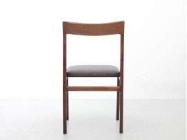 Mid-Century  modern scandinavian  set of 6 chairs in rosewood