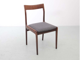 Mid-Century  modern scandinavian  set of 6 chairs in rosewood