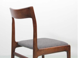 Mid-Century  modern scandinavian  set of 6 chairs in rosewood