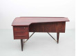 Bureau scandinave boomerang en palissandre