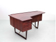 Bureau scandinave boomerang en palissandre