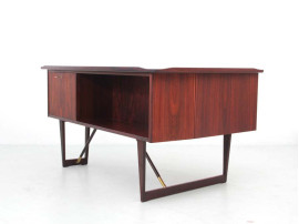 Bureau scandinave boomerang en palissandre