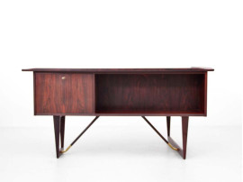 Bureau scandinave boomerang en palissandre