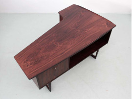 Mid-Century  modern scandinavian boomerang desk by Peter Lovig