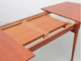 Mid-Century  modern scandinavian dining table in teak, 6/10 seats