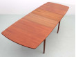 Mid-Century  modern scandinavian dining table in teak, 6/10 seats