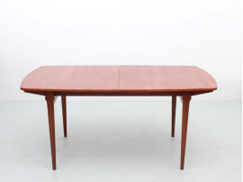 Mid-Century  modern scandinavian dining table in teak, 6/10 seats