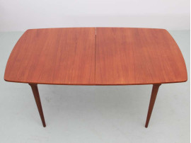 Mid-Century  modern scandinavian dining table in teak, 6/10 seats