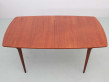 Mid-Century  modern scandinavian dining table in teak, 6/10 seats