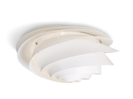 Scandinavian wall lamp Swirl white