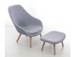 Fauteuil scandinave About A Lounge AAL 92 avec repose pieds