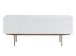 Enfilade scandinave Luc Wood 160  laquée blanc