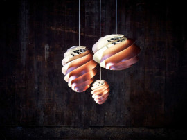 Suspension scandinave Swirl 3 cuivre