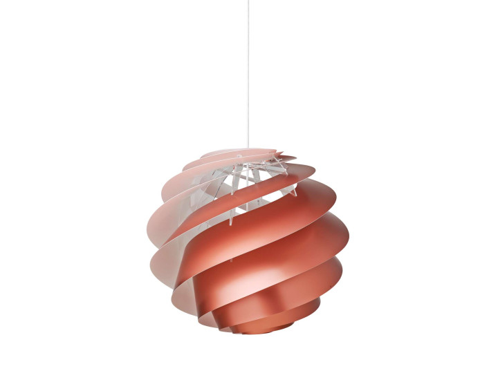 Suspension scandinave Swirl 3 cuivre