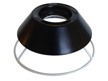 Ceiling cup for LE KLINT lampshade model 12, black