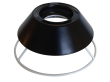 Ceiling cup for LE KLINT lampshade model 12, black