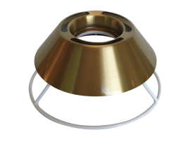 Ceiling cup for LE KLINT lampshade model 12, brass