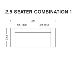 MAGS CLASSIC sofa 2,5 seater Combinaison 1
