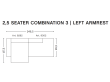 MAGS CLASSIC sofa 2,5 seater Combinaison 3 left