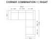 MAGS CLASSIC sofa Corner Combinaison 1 right