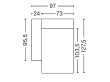 MAGS CLASSIC module. Chaise longue left small - 8162