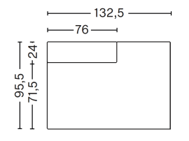 MAGS CLASSIC module. Lounge left - 9302