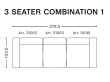 MAGS SOFT sofa 3 seater Combinaison 1